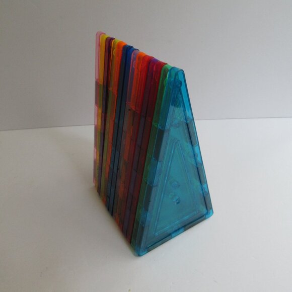 Picasso and Magformer Tiles Lot 104 Pieces, Squares Triangles Various Sizes - Picture 12 of 16